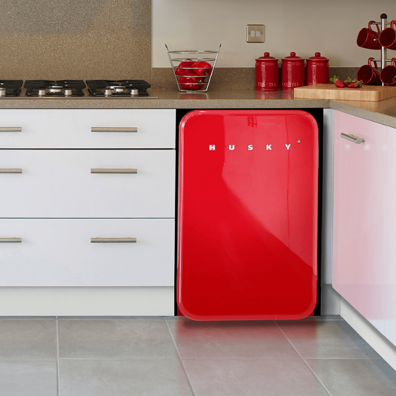110L Under Counter Fridge Red Husky LCV Designs & Decor