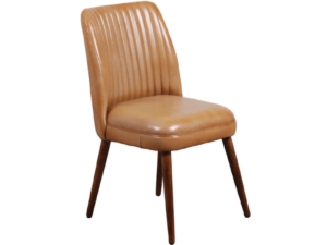 Cole Leather Chair 52x59x93cm Front View