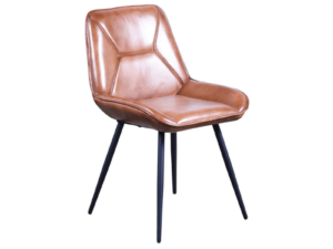 Kato Leather Chair 49x58x83cm Front View